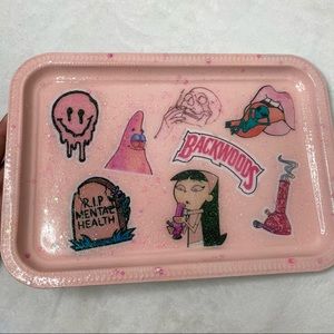 Monochromatic Pink Rolling tray